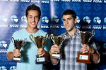 Andy Kanchik and Jarod Basger with 2011 212 Grand final Cha,pionship trophies